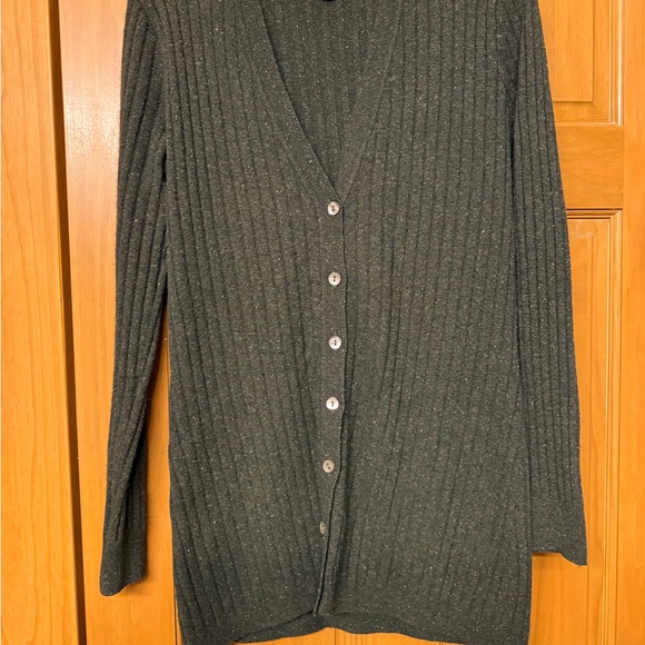 Autumn Cashmere Button-Up Cardigan - green - Picture 1 of 3